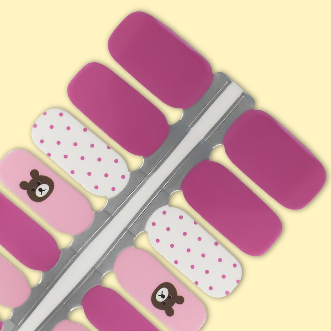 Beary Sweet Kids Nailwraps