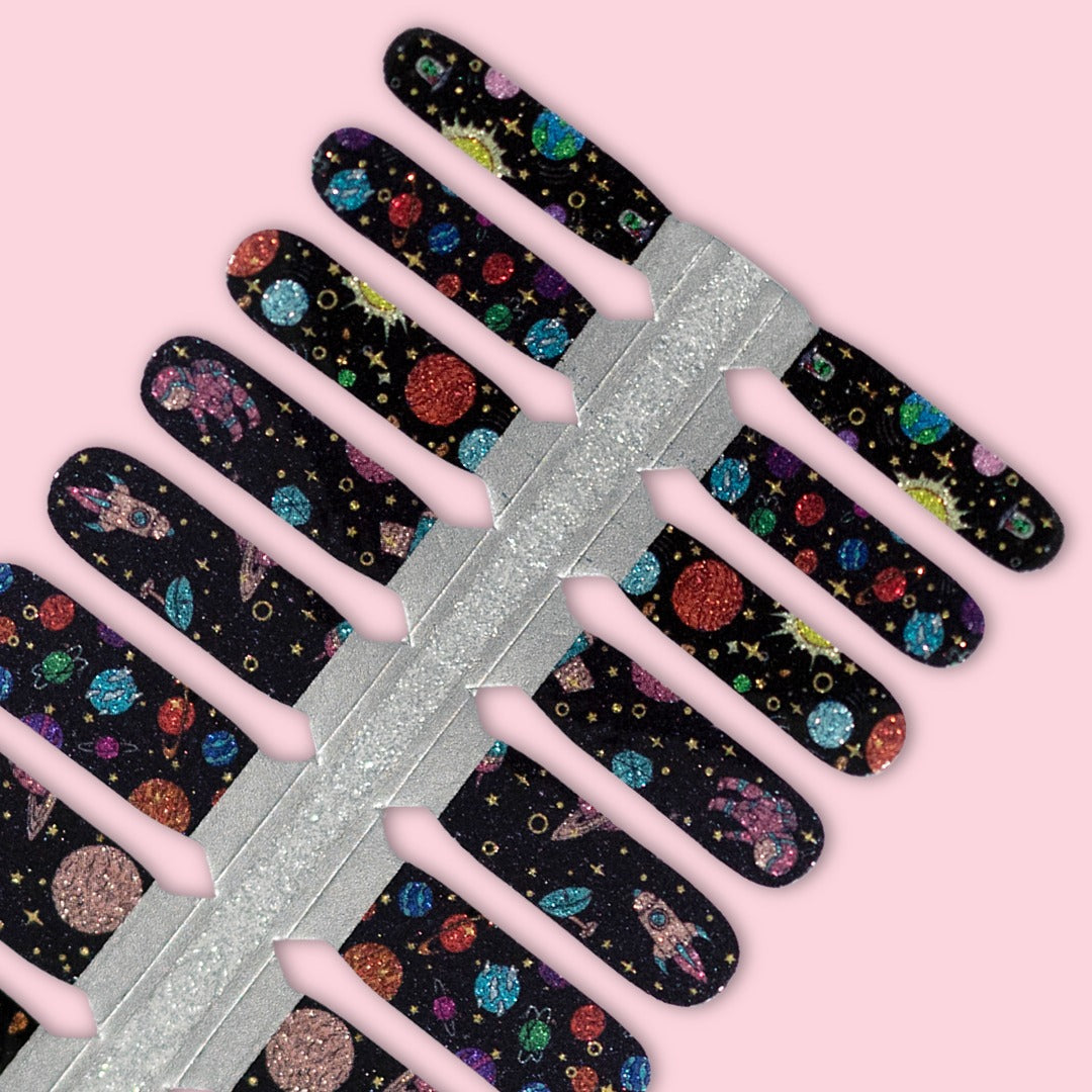Space Adventure Kids Nailwraps 🚀🌎