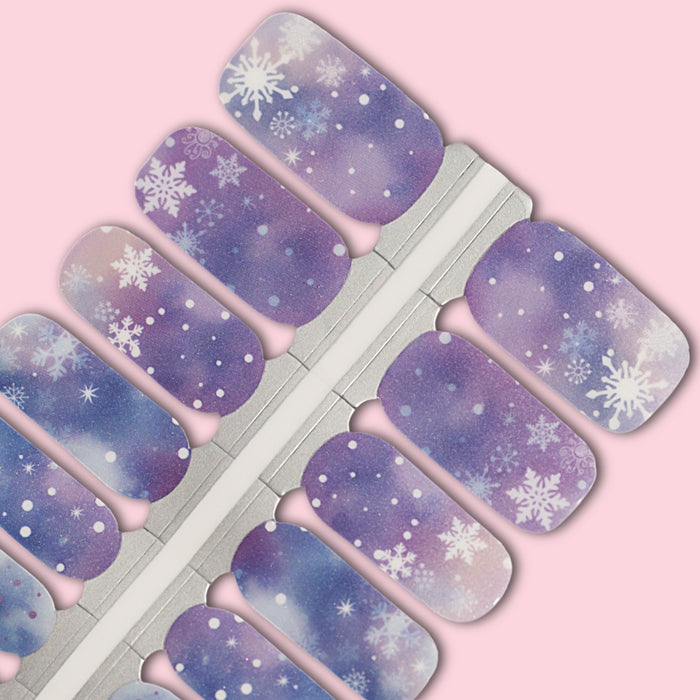 Frosted Galaxy Nail Wraps by EZYNails