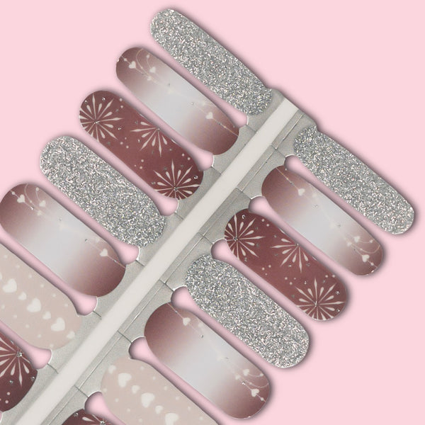 Blushing Stardust Nailwraps