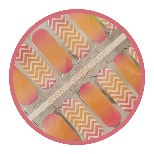 Ziggy - A Summery Sunset Nailwrap Set