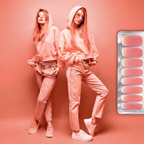 Coral Ombre Nail Wraps