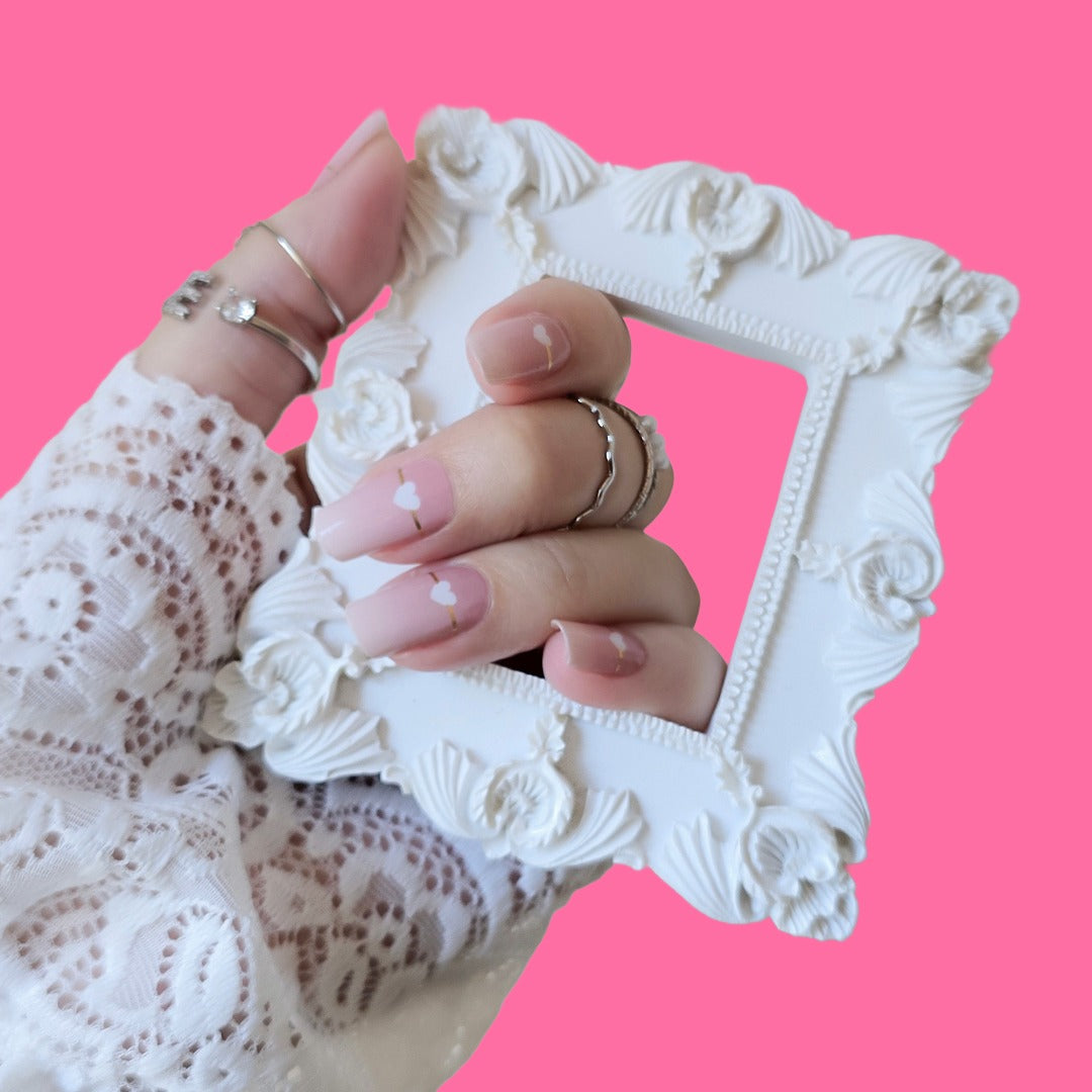 Blushing Hearts Nailwraps 💕 Soft Romance