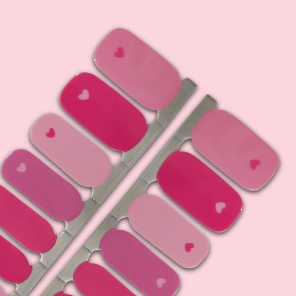 Pretty in Pink Hearts Nailwraps 💗 Valentine’s Vibes