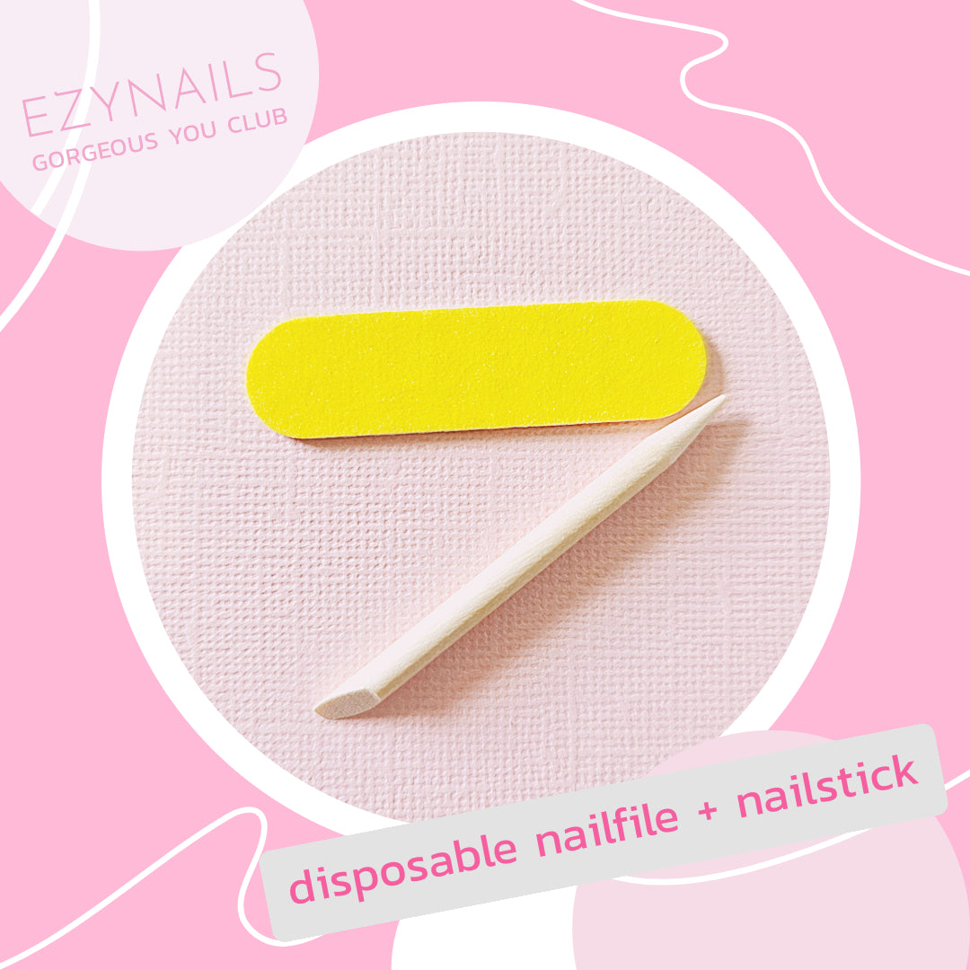 EZYNails Prep & Perfect: Nail File + Cuticle Buddy