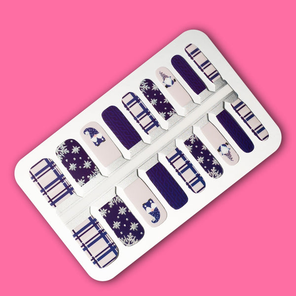 Mini Gnome & Snowflake Nailwraps – Kids Christmas Set