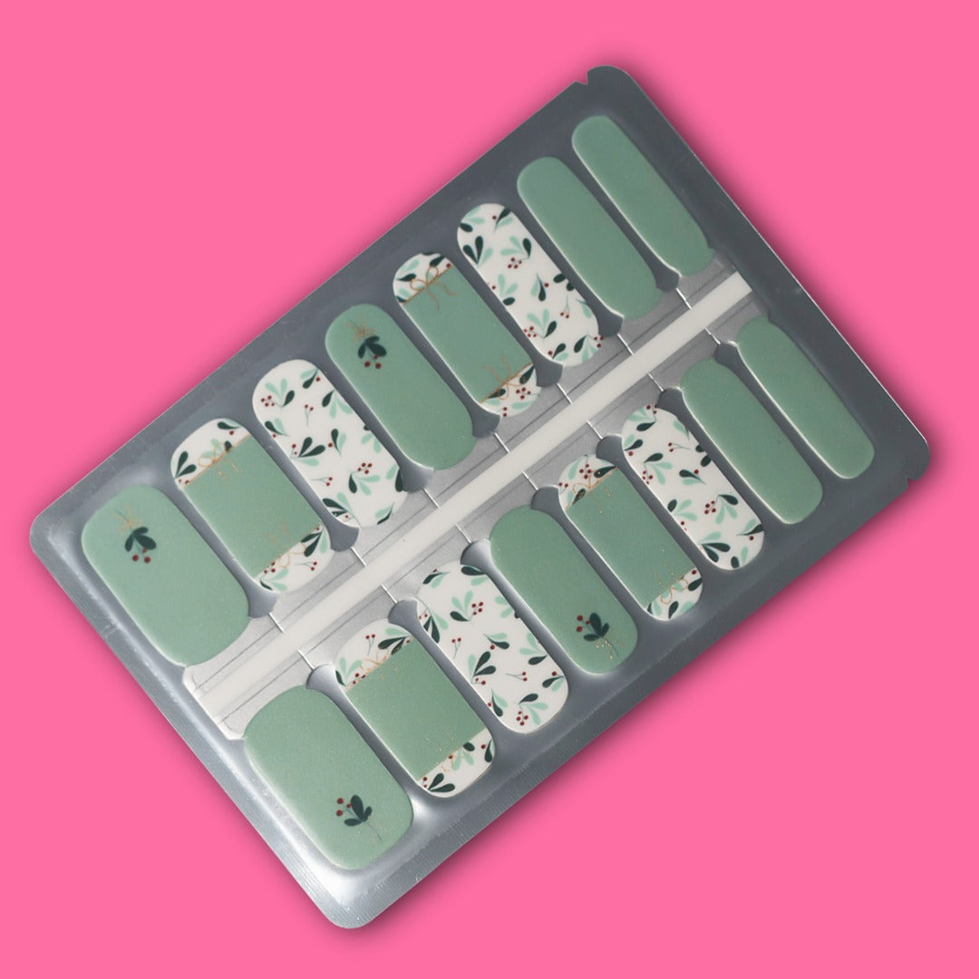 Christmas Mistletoe Nailwraps