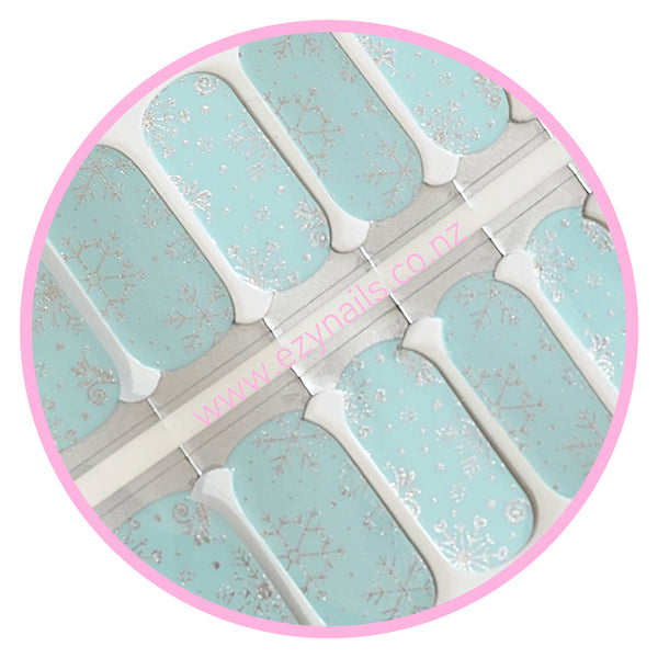 Frosty Blue Christmas NailWraps