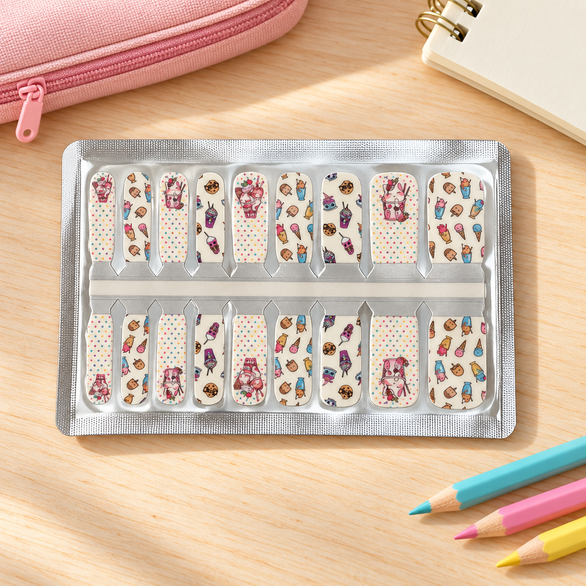 Kids Sweet Treats Dessert Nail Wraps