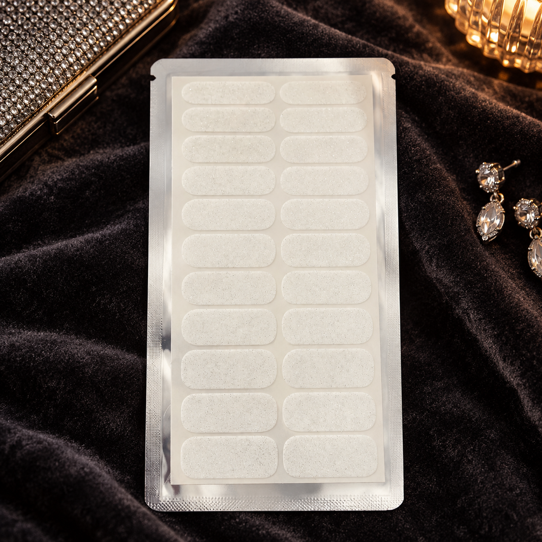 Ivory Shimmer Nail Wraps