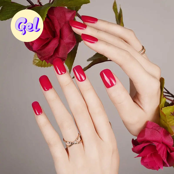 Classic Red-Pink Gel Nailwraps