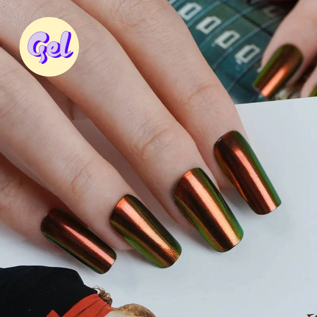 Aurora Ruby Red Gel Nail Wraps