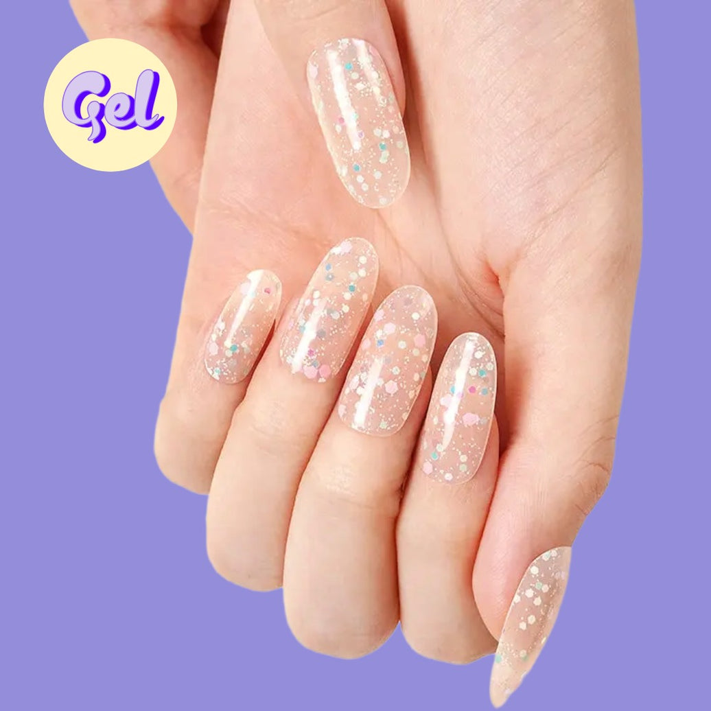 Glow Glitter Gel Nail Wraps