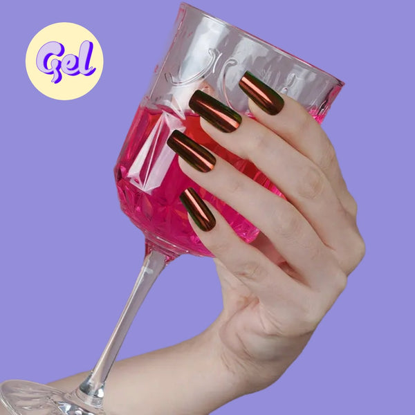 Aurora Ruby Red Gel Nail Wraps