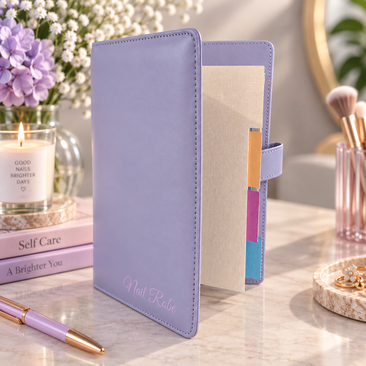 EzyNails Nail Robe wrap organiser – wrap pockets detail