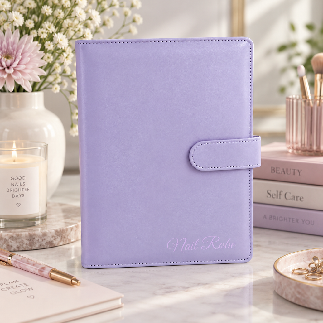 Nail Robe Nail Wrap Organiser Purple – EzyNails nail wraps, NZ
