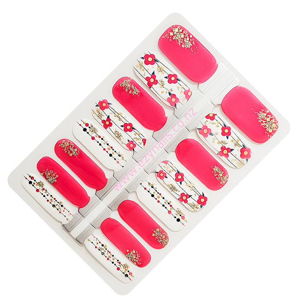 Jingle Blossom Christmas Nailwrap Set