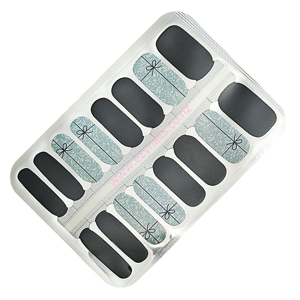 Summer Blue Bows Nailwrap Set