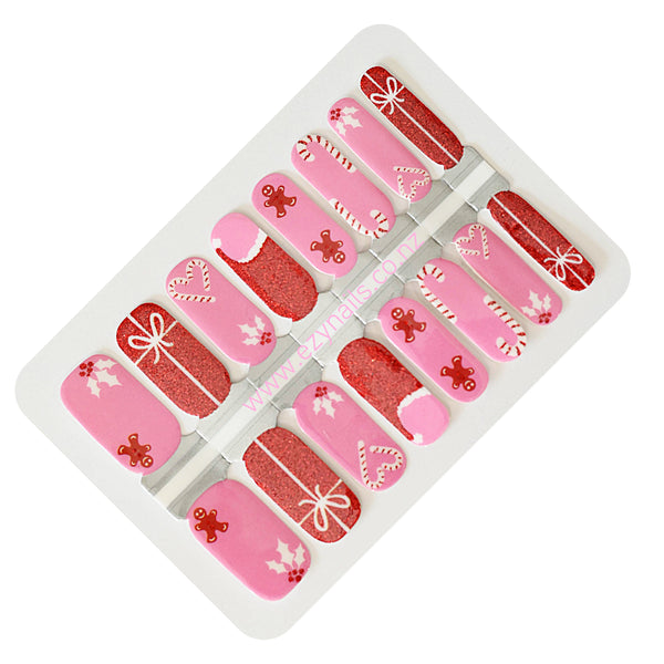 Kiwi Candyland Christmas Nailwrap Set