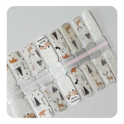 Golden Wonderland Christmas Nailwraps