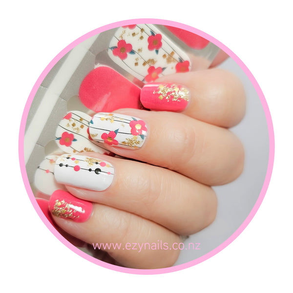 Jingle Blossom Christmas Nailwrap Set