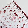 Bloody Drip & Gothic Horror Nail Stickers – Skulls, Webs & Reapers