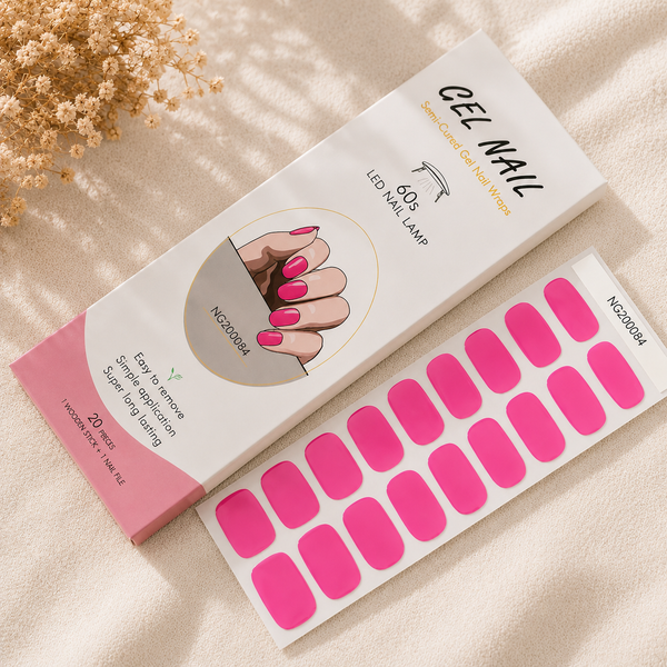 Pink Punch | Mani-Pedi Gel Nail Wrap Set
