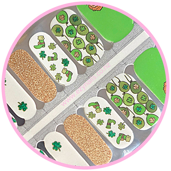 Shamrock Shuffle Nailwraps – St. Paddy’s Day Perfection!