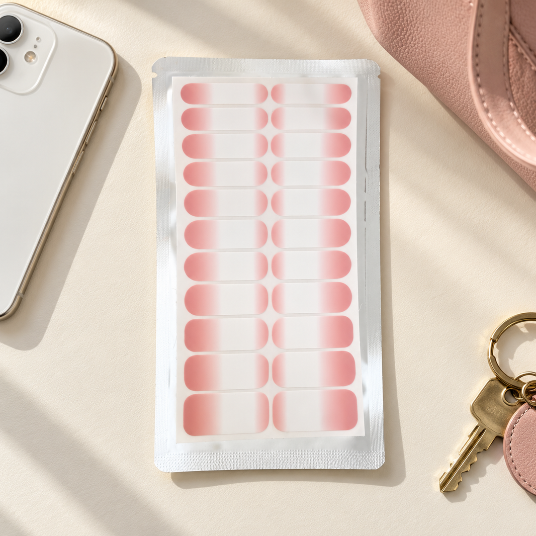 Blush Pink Ombre Nail Wraps