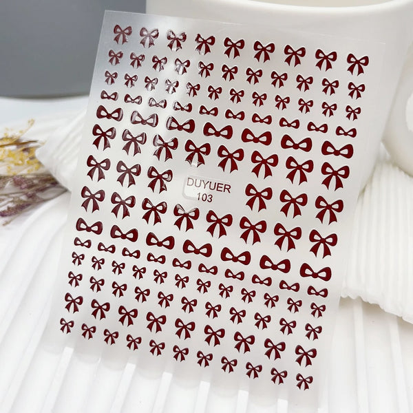 Sweet Bow Nail Stickers
