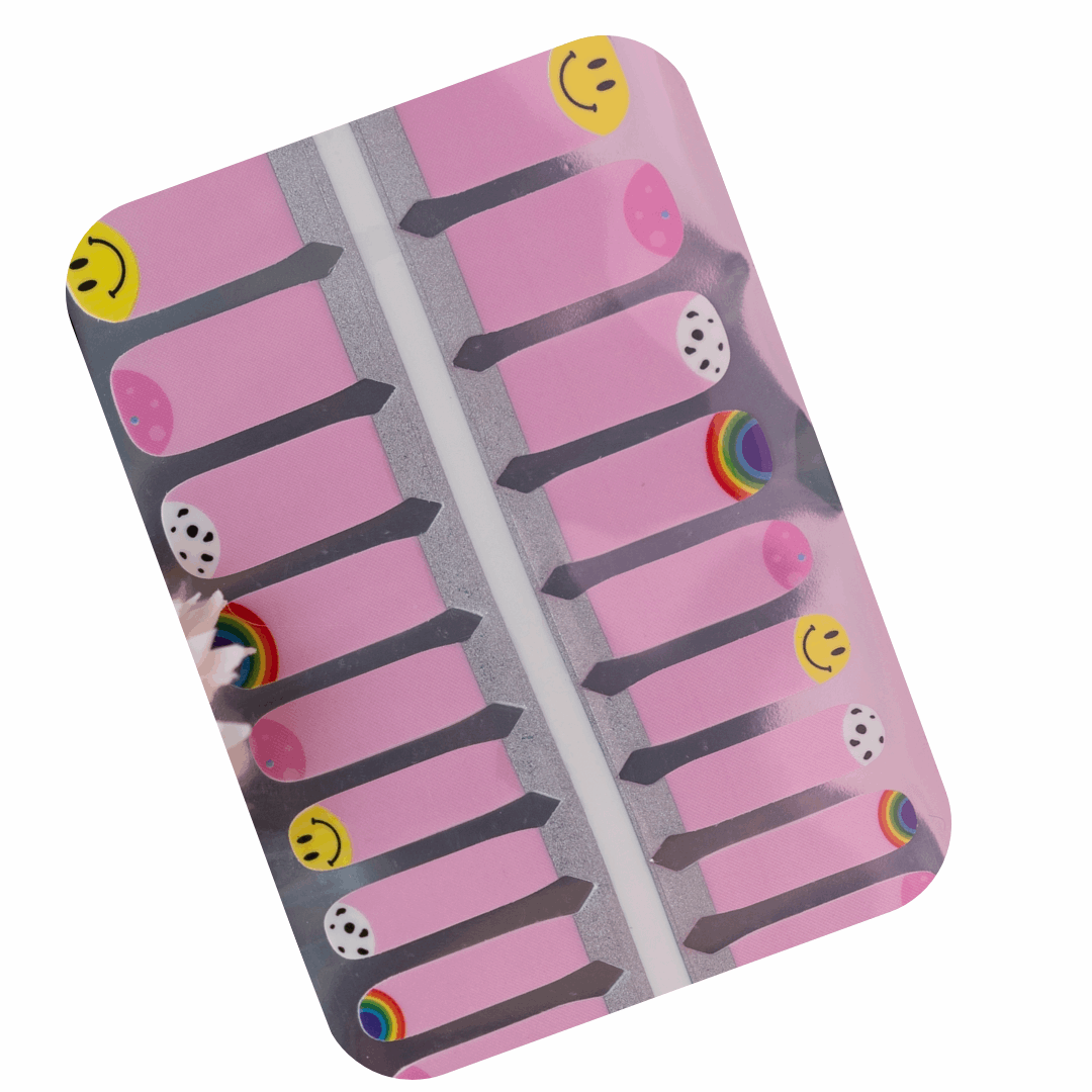 Children's Happy Rainbow Nailwrap Set