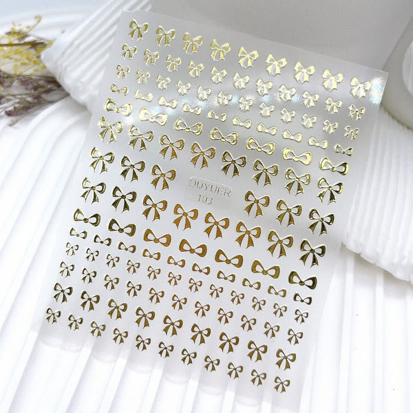 Sweet Bow Nail Stickers