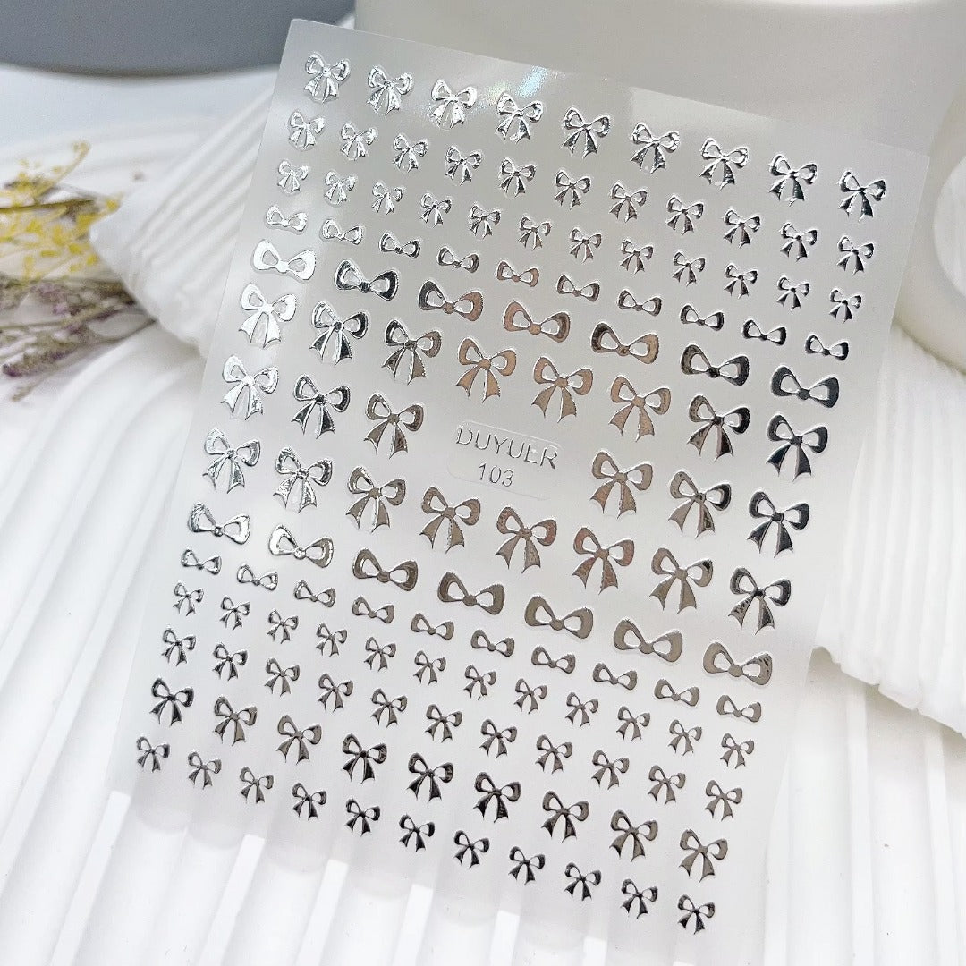 Sweet Bow Nail Stickers