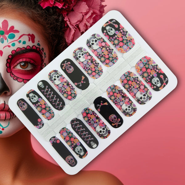 Skulls and Sparkles Halloween Nail Wraps