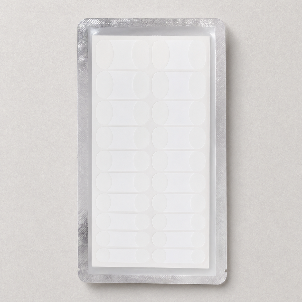 Pack of 20 Cloud Tips white French tip nail wraps in assorted sizes