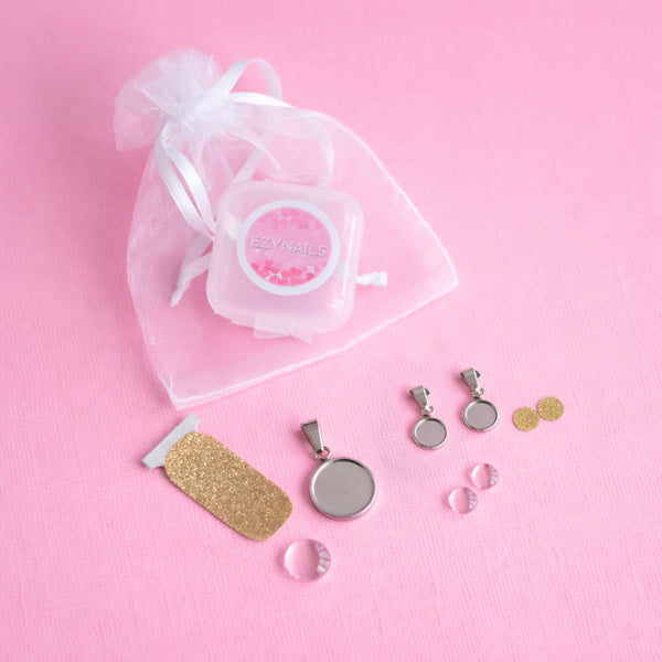 EzyNails DIY Jewellery Kit – Create Matching Earrings & Necklace