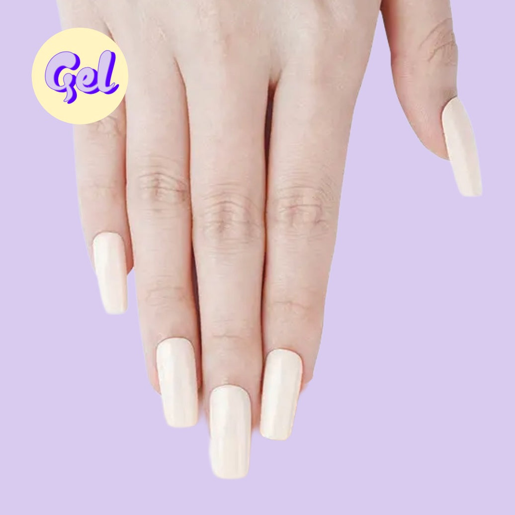 Soft Nude Glow Gel Nail Wraps