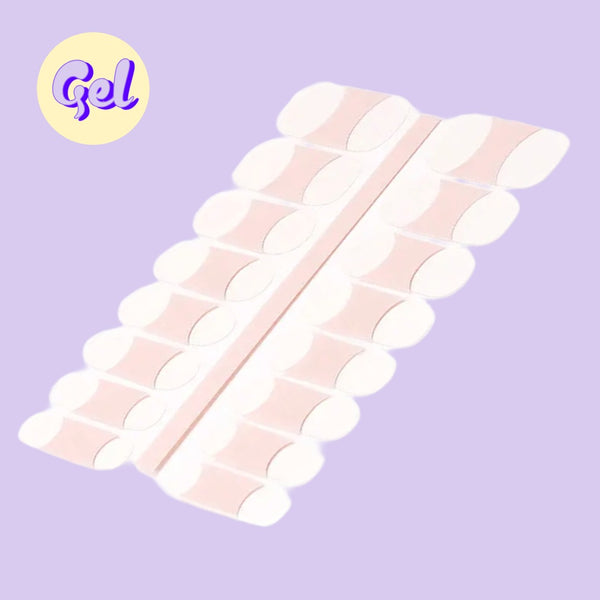 French Pink Gel Nailwraps – Classic Glossy Style