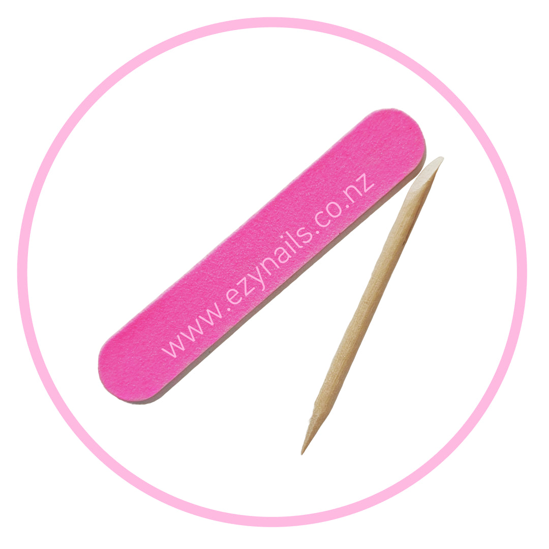 ezynails nail file and cuticle pusher