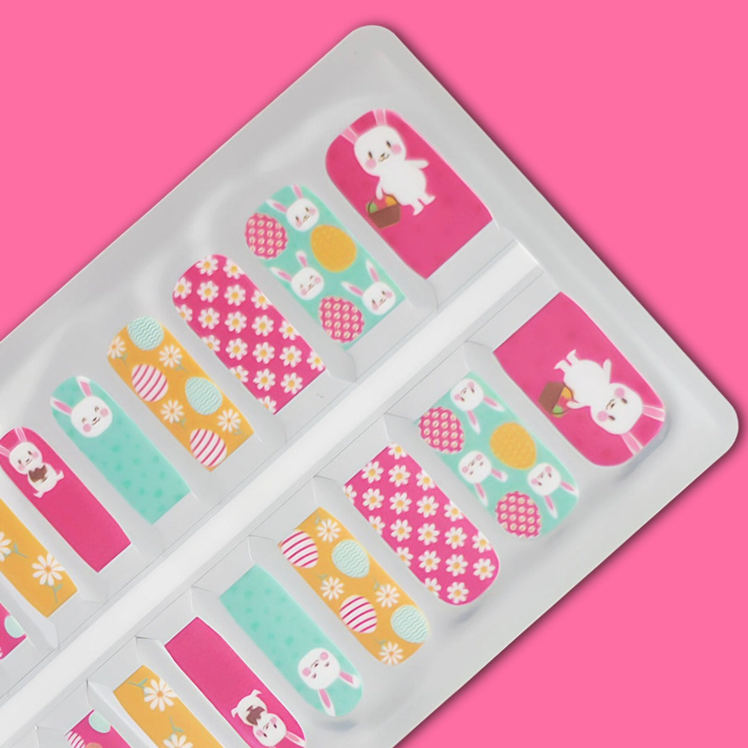 Easter Bunny & Egg Kids Nail Polish Nail Wraps