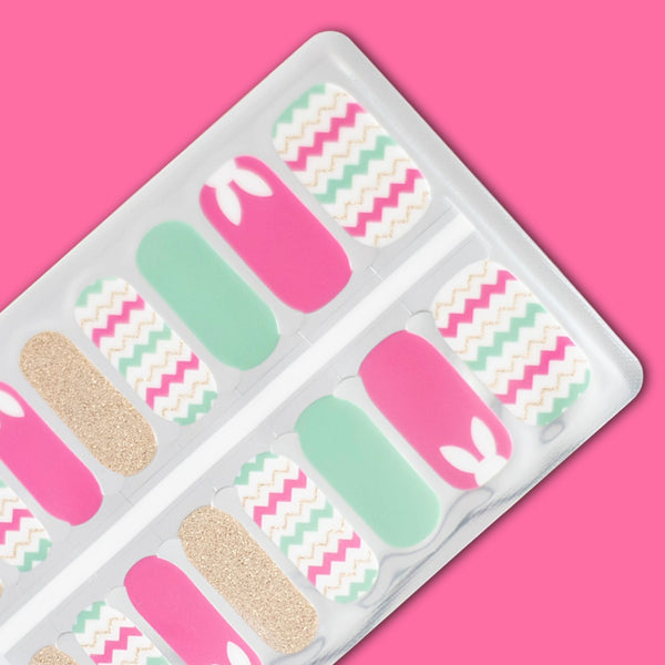 Candy Hop Sparkle Easter Nail Polish Nail Wraps