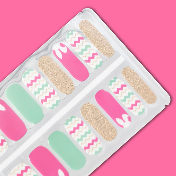 Candy Hop Sparkle Easter Nail Polish Nail Wraps