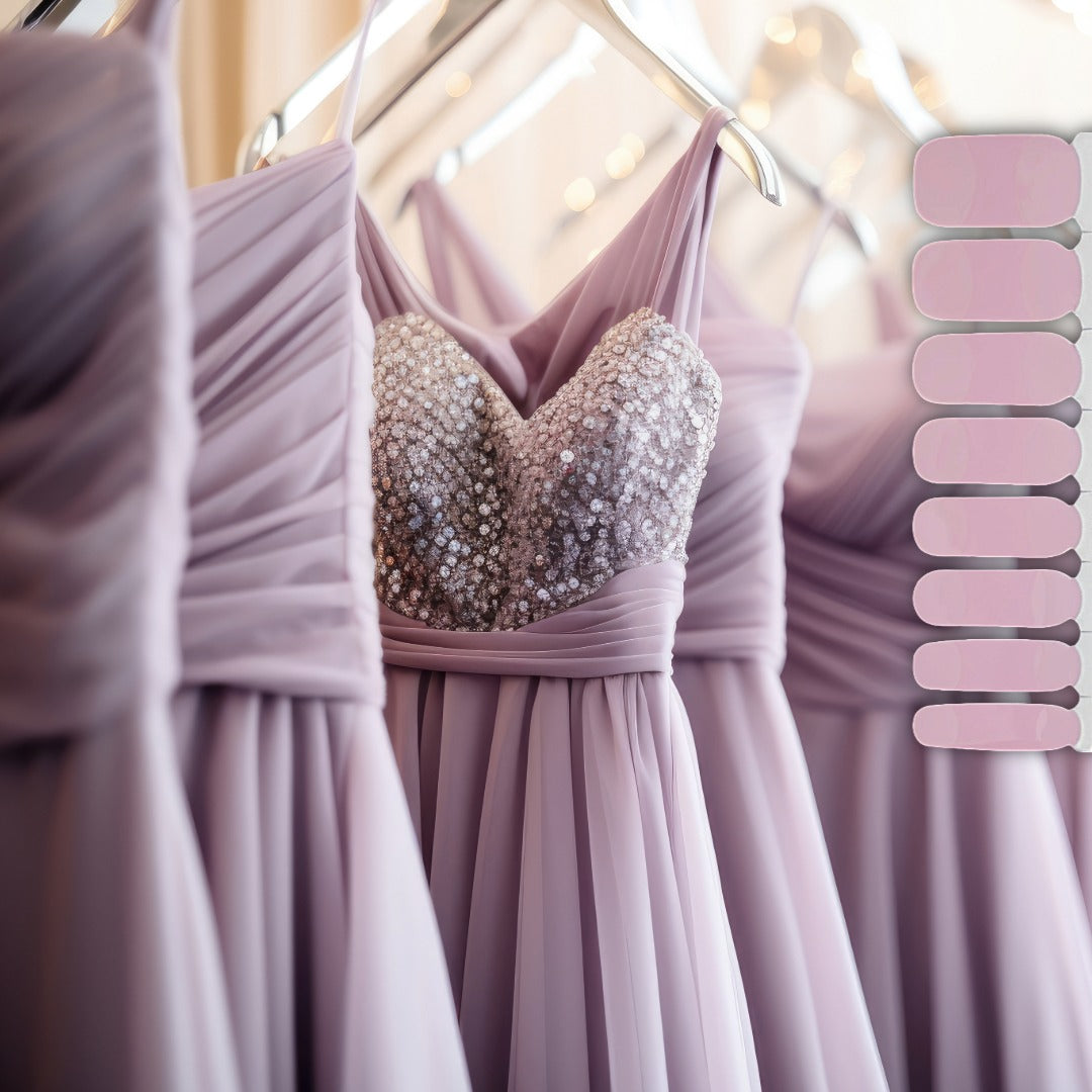 Blush Matte French Tip Nailwraps