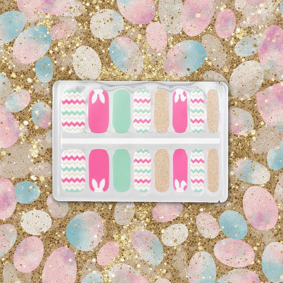 Candy Hop Sparkle Easter Nail Polish Nail Wraps