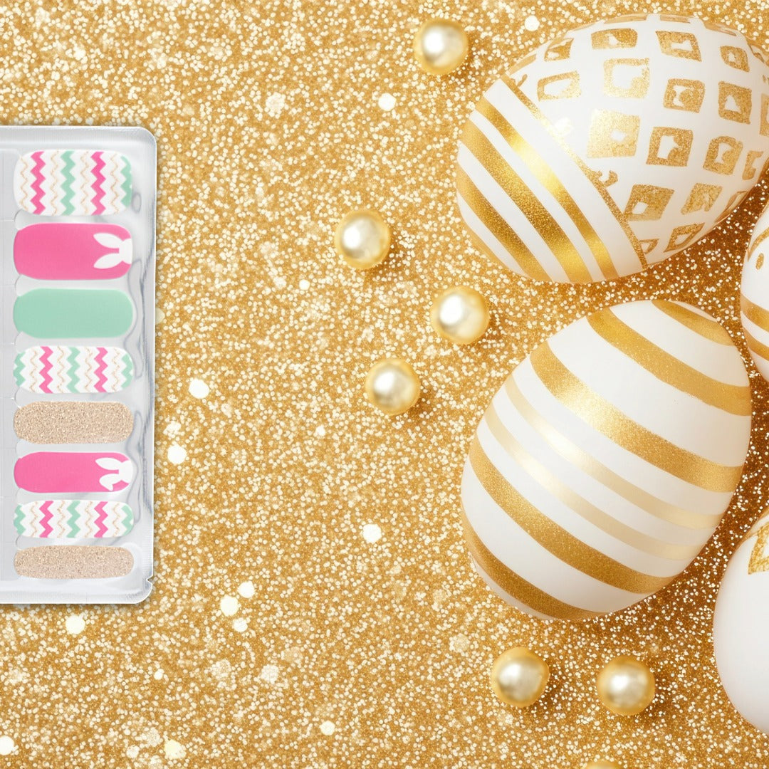 Candy Hop Sparkle Easter Nail Polish Nail Wraps