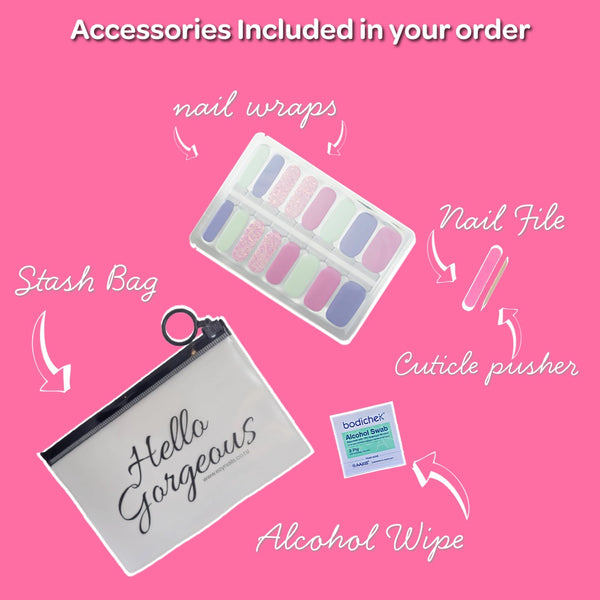 Fairy Floss Pastels Nail Polish Nail Wraps