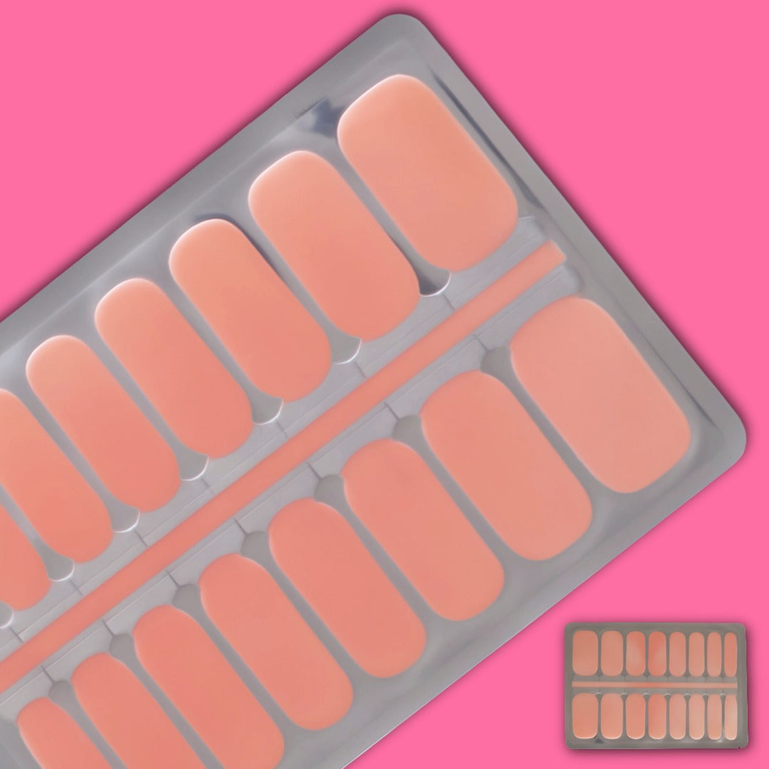 Apricot Glow Heat-Change Nailwraps
