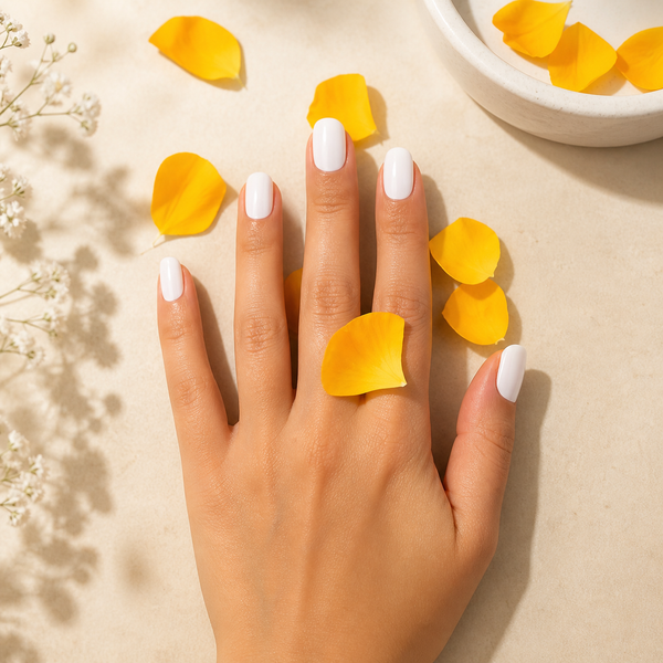 The EZYNails Mani-Pedi Gel Wrap Pairs - Solid White