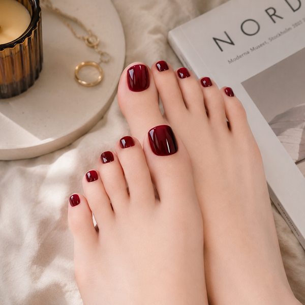 The EZYNails Mani-Pedi Gel Wraps - Maroon