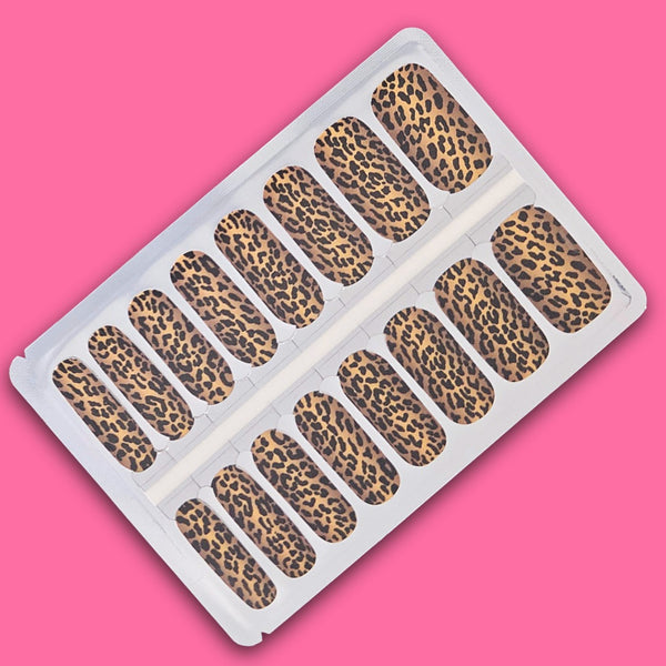 ezynails wild thing leopard print nail polish nailwraps